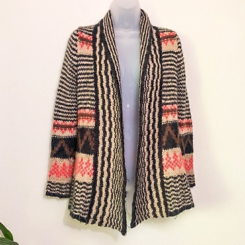 Pink Republic Aztec Cardigan XS